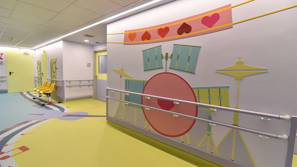 Newly renovated cardiology unit at Agia Sofia Children's Hospital