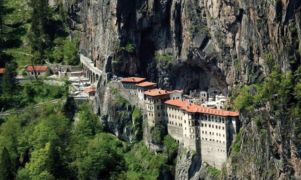 Greek Panagia Soumela Monastery in Trabzon