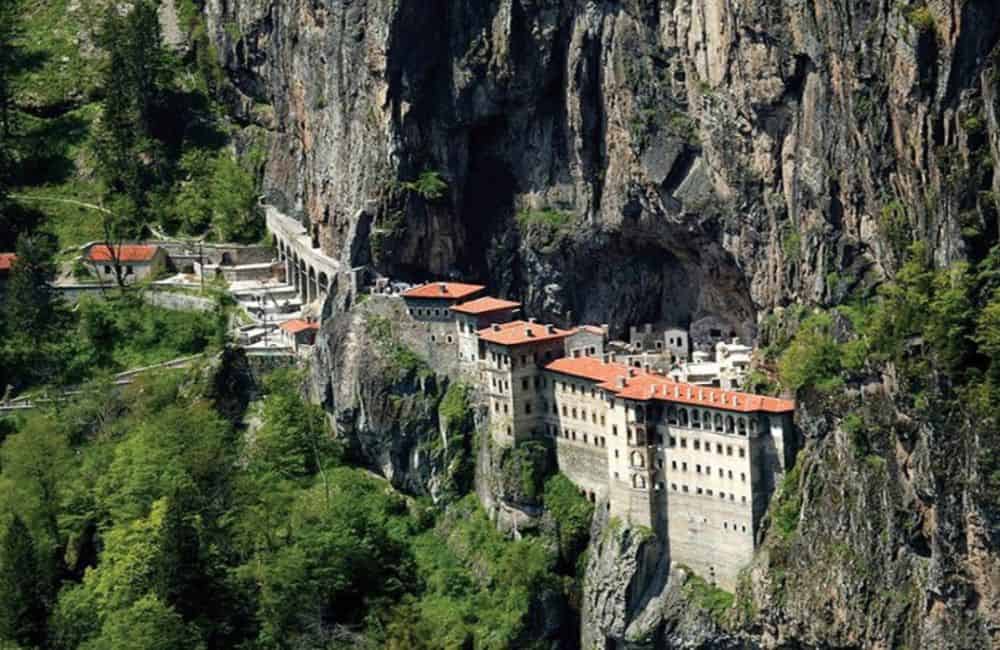 Greek Panagia Soumela Monastery in Trabzon