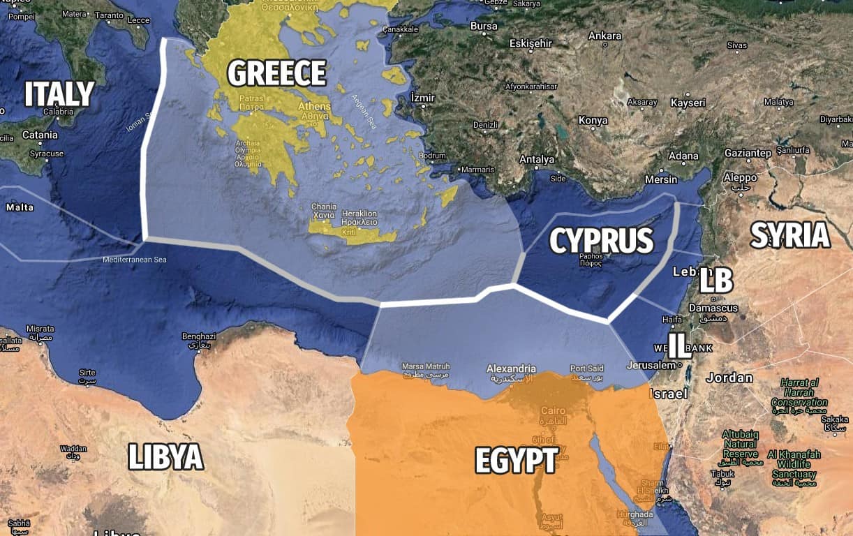 Морские границы Греции