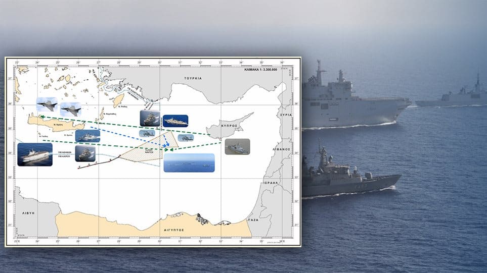 See maps and images from Greece's impressive joint military exercise with France today 1