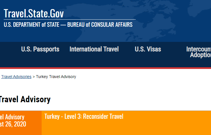 US State Department upgrades travel warning to Turkey due to "terrorism and arbitrary detentions" 7