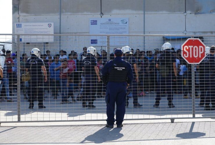 Migrant facility in Chios on coronavirus lockdown