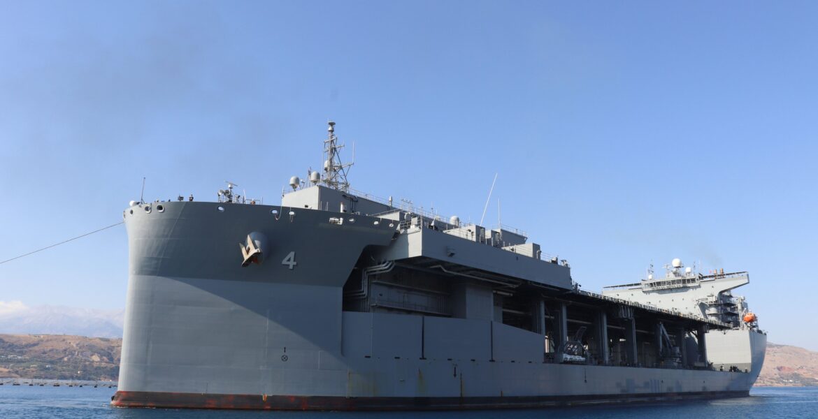 Naval Base at Souda Bay in Crete welcomes USS Hershel “Woody” Williams