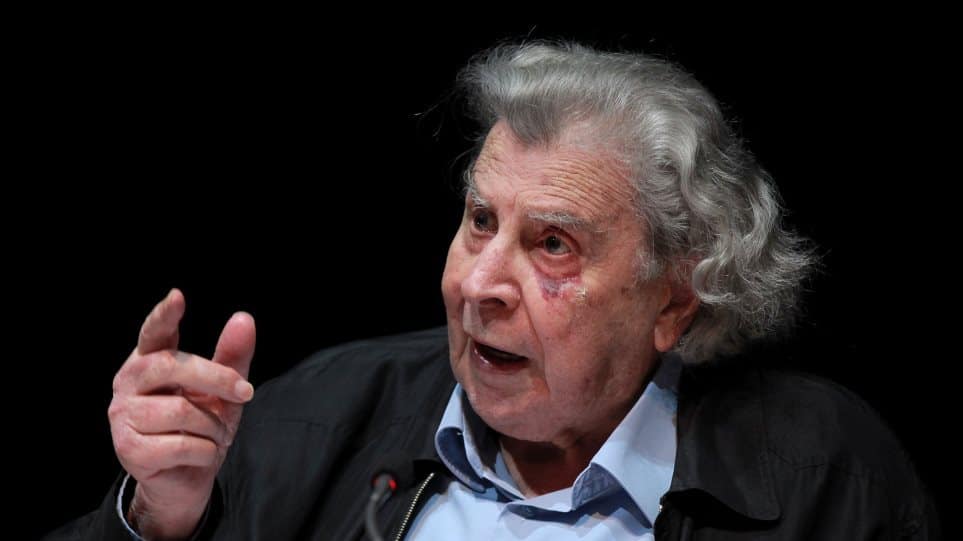 Acclaimed composer Mikis Theodorakis, an advocate of peace and international law