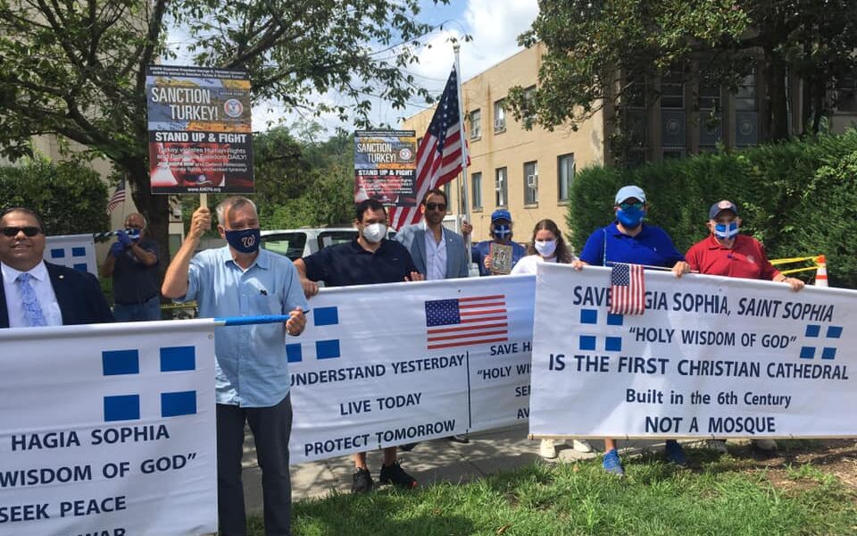 AHEPA protests at Turkish Embassy in Washington, US