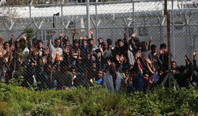 illegal immigrants moria lesvos migration policy