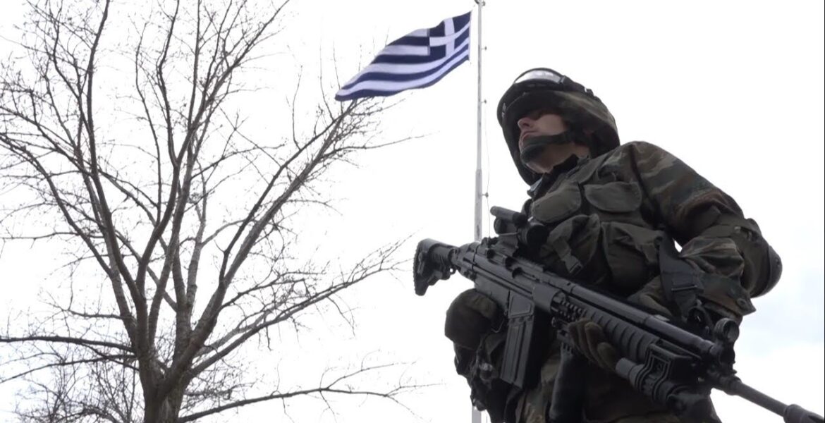 Greek soldier.