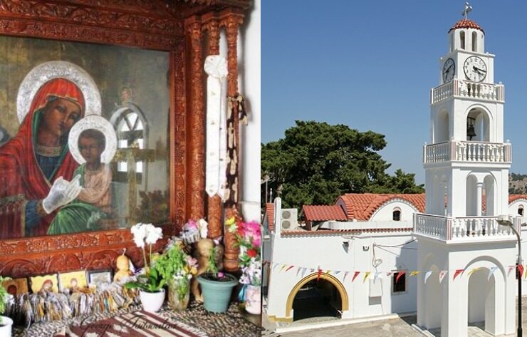 The Holy Monastery of Panagia Tsambika in Rhodes