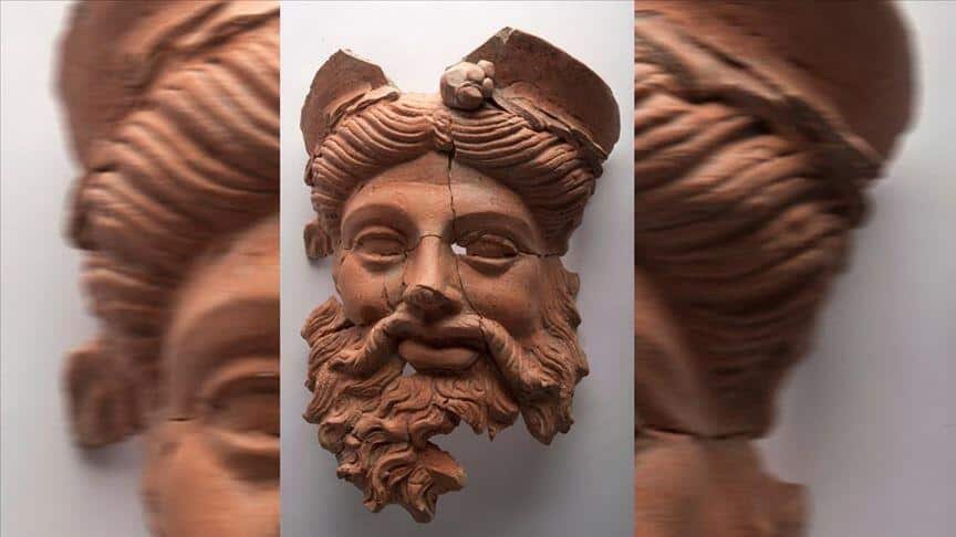 Mask of Greek God Dionysus