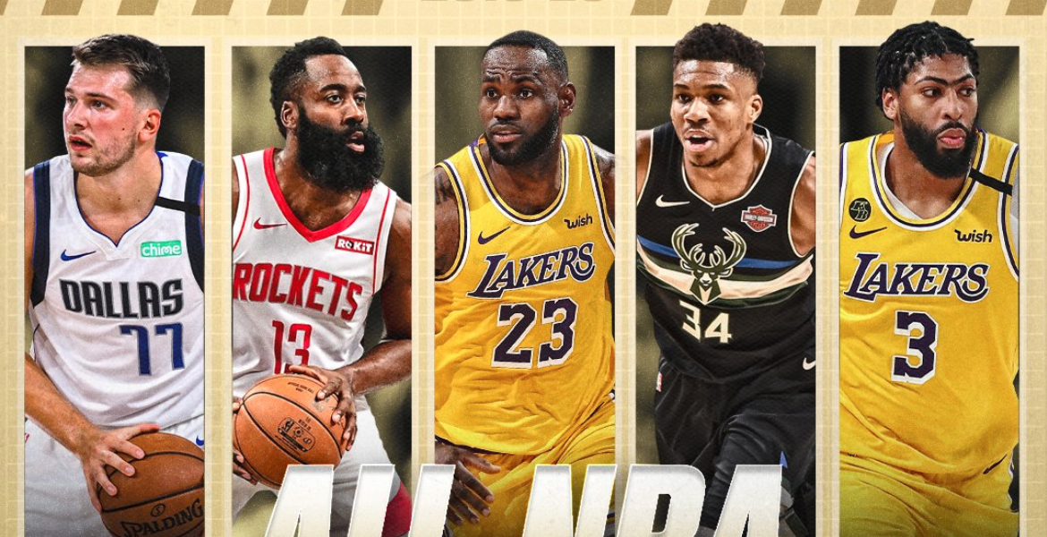 Giannis Antetokounmpo headlines the 2019-20 All-NBA First Team