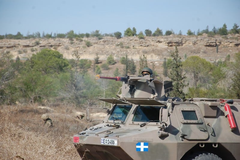 Greek National Guards from Thrace training in Cyprus.