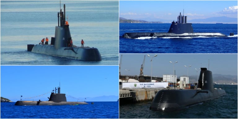These are the four Greek submarines that Turkey fears