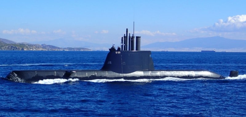 Greek submarine Pipinos.