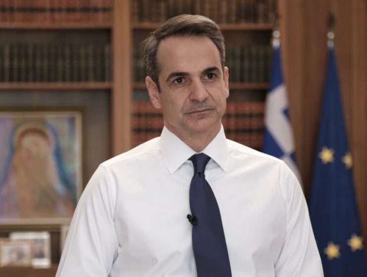 Greek Prime Minister Kyriakos Mitsotakis (APE-BPE / PRIME MINISTER OFFICE / DIMITRIS PAPAMITSOS)