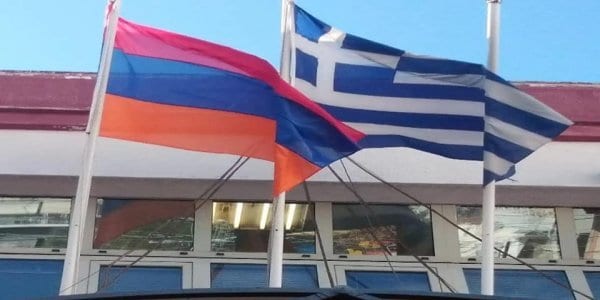 Northern Greek municipality raises Armenian flag & condemns Turkish-Azeri aggression against Artsakh 1