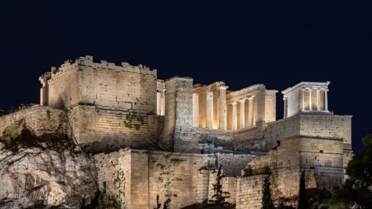 Acropolis sparkles like never before after lights are upgraded (VIDEO)