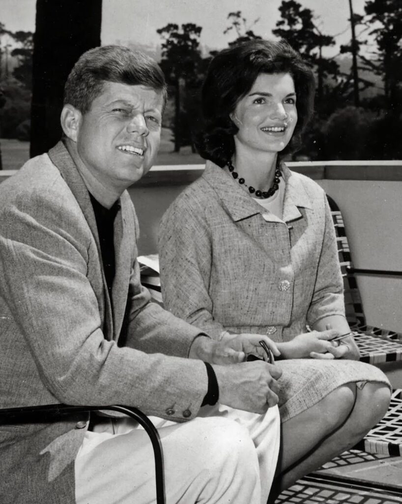Jackie and John F Kennedy