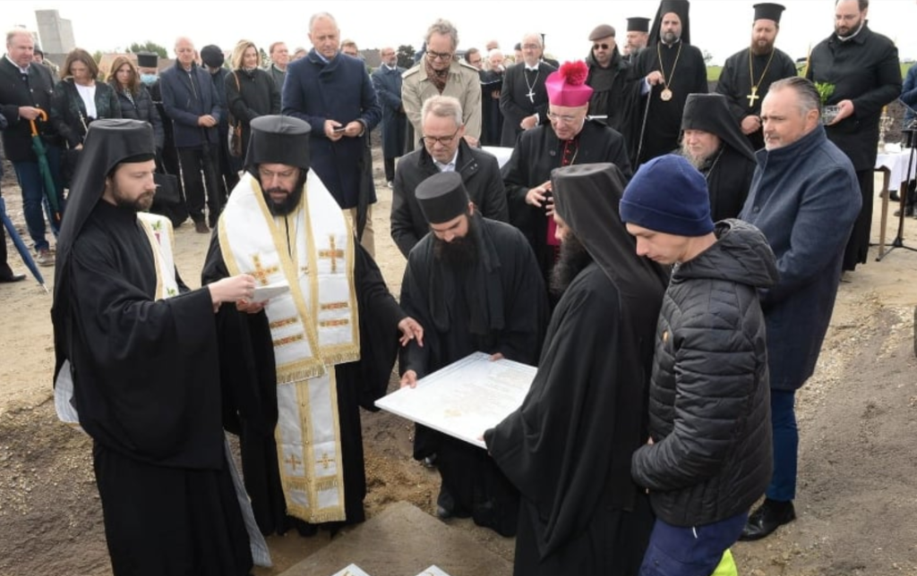 Foundation stone laying ceremony for the first Orthodox monastery in Central Europe