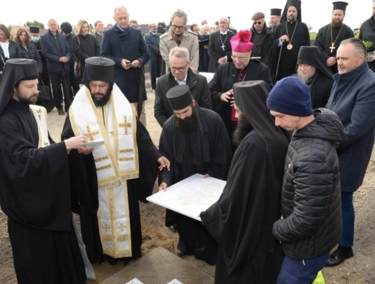 Foundation stone laying ceremony for the first Orthodox monastery in Central Europe