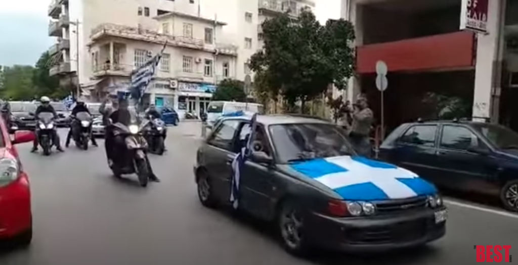 Patras commemorates OXI Day with vehicle motorcade
