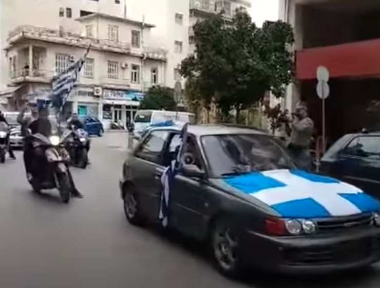 Patras commemorates OXI Day with vehicle motorcade