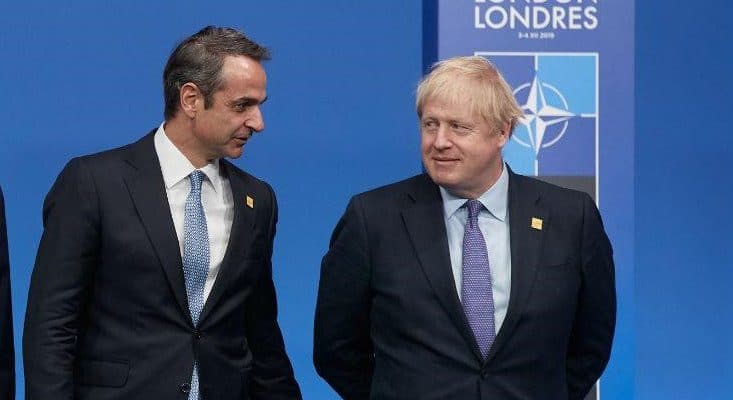 Mitsotakis, Johnson discuss Brexit, Turkish provocations and the pandemic