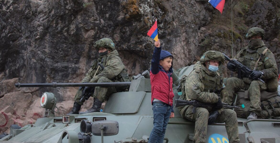 Russian peacekeepers in Artsakh.