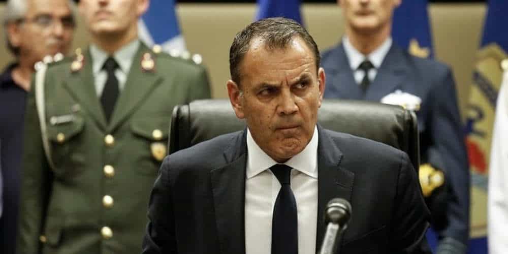 Greek Defense Minister Nikos Panagiotopoulos.
