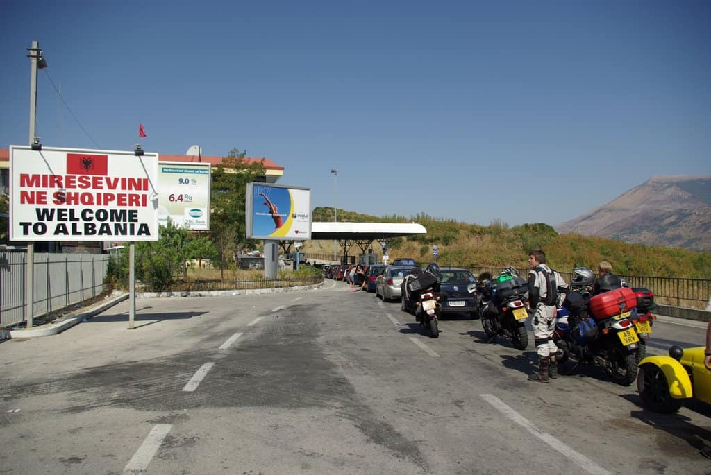 Kakavia border crossing. Albanian-Greek border.