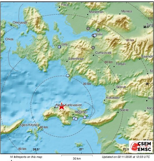 Samos Earthquake November 2, 2020. earthquakes