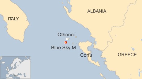 Othonoi Corfu Greece Albania Italy Greek