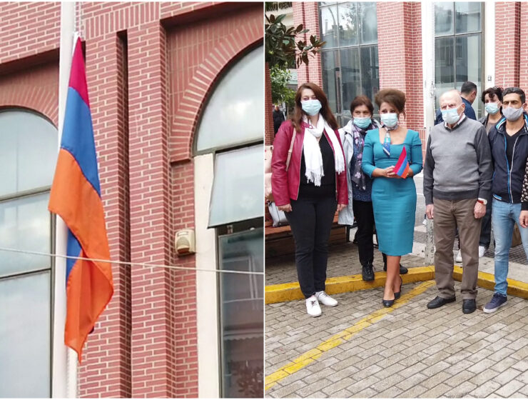 Armenian flag raised in Northern Greek municipalities (VIDEO) 1