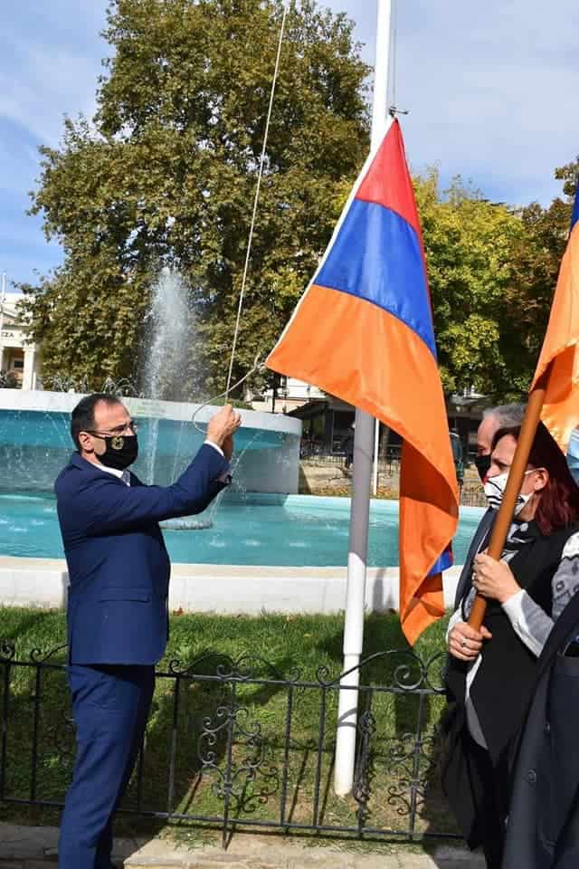 Armenian flag Serres Alexandros Chrysafis