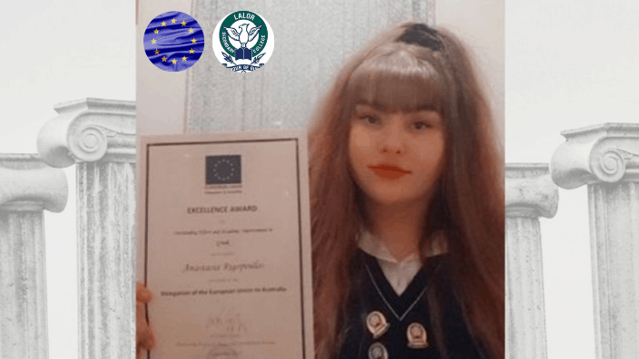 15-year-old Greek Australian student wins prestigious European Award