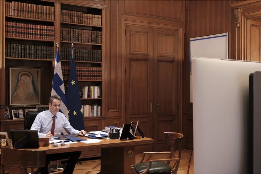 Greek Prime Minister Kyriakos Mitsotakis.