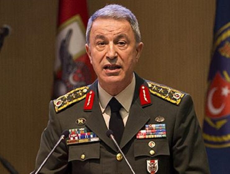 Turkish Defense Minister Hulusi Akar.