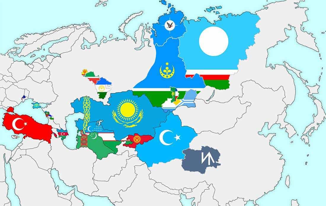 Turkistan stretching from the Aegean to Western China and Arctic Russia.