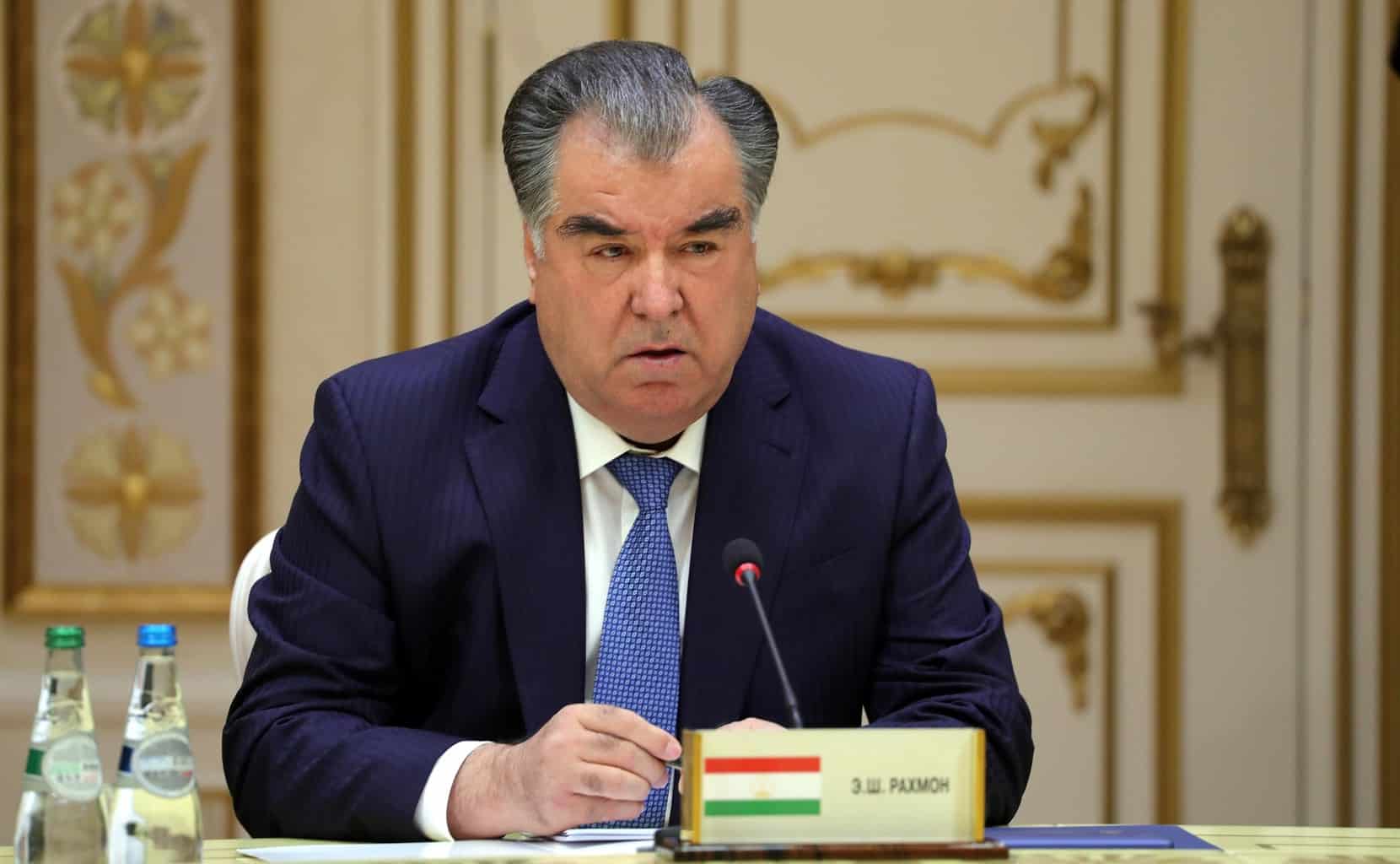 Tajik President Emomali Rahmon.