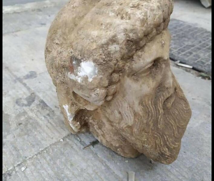 Statue head Athens