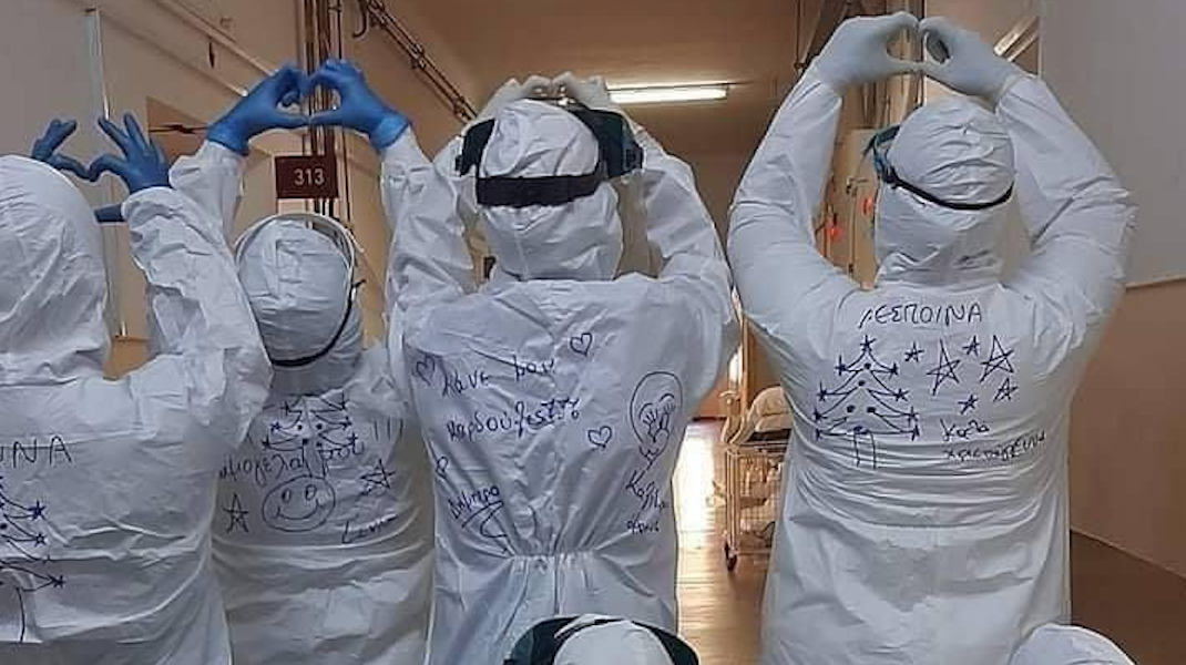 Nurses in Kozani send message of hope and optimism