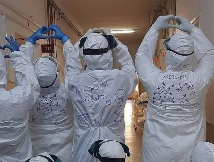 Nurses in Kozani send message of hope and optimism