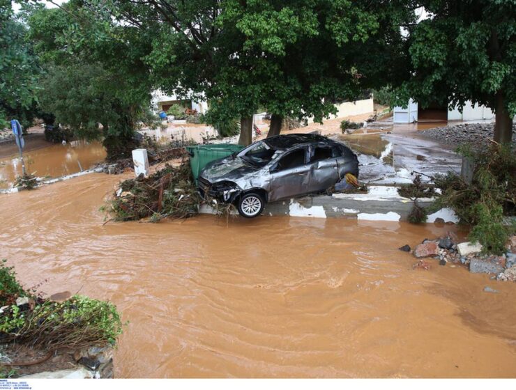 Damaging floods hit Crete