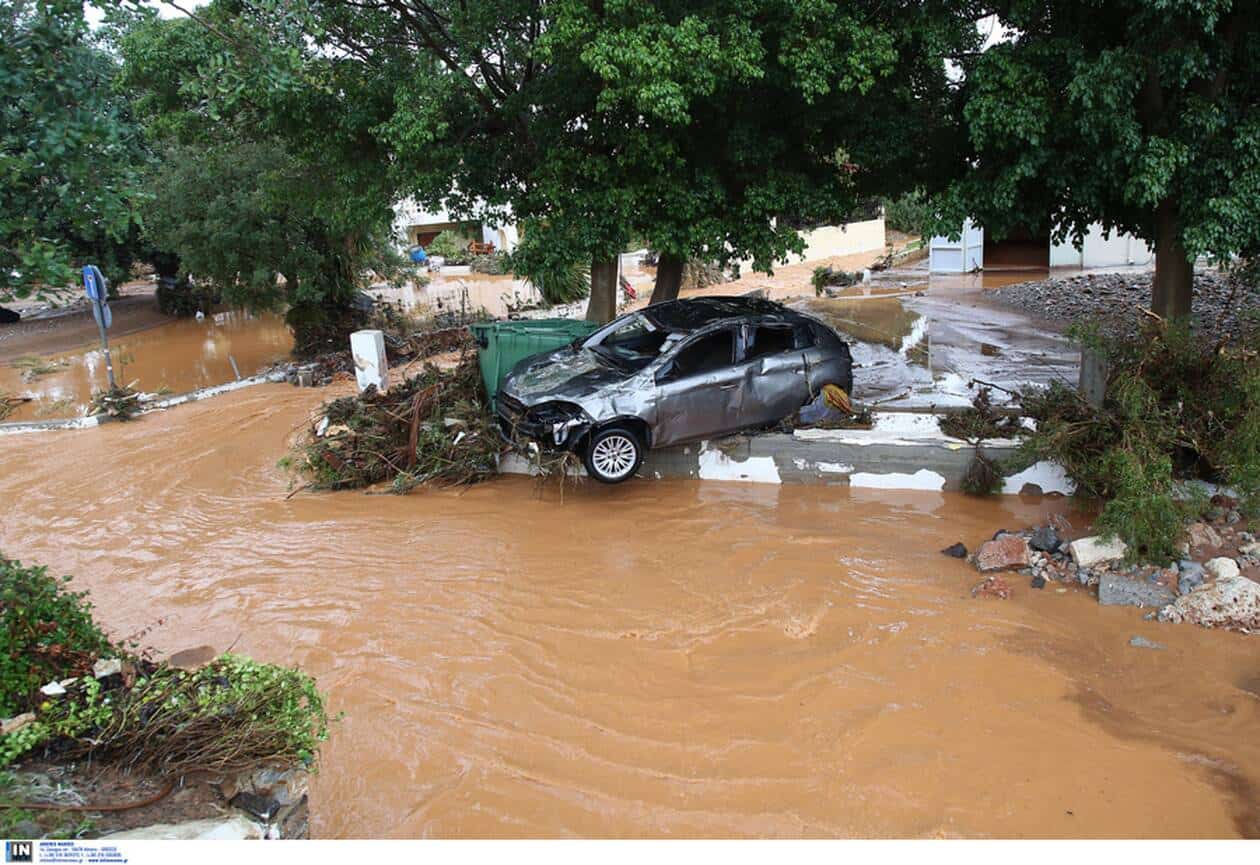Damaging floods hit Crete