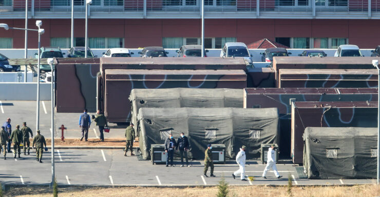 'Mobile hospital' set up at 424 General Military Hospital in Thessaloniki
