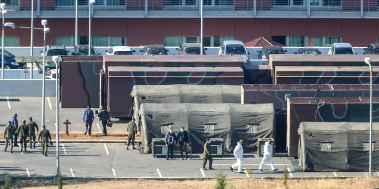 'Mobile hospital' set up at 424 General Military Hospital in Thessaloniki