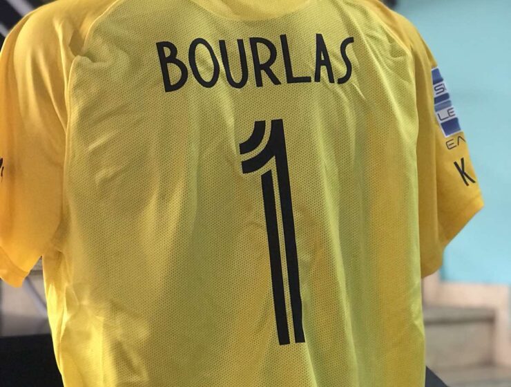 Albert Bourla's ARIS FC jersey.