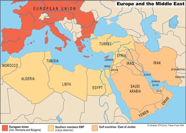 European Union and Middle East.