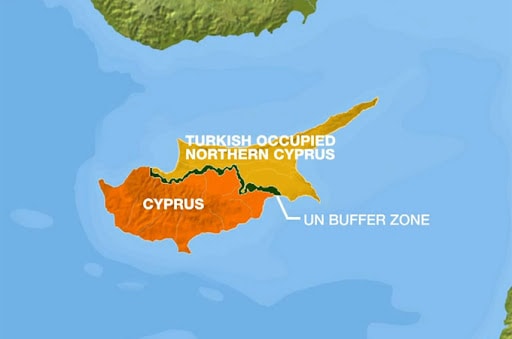 Divided Cyprus.