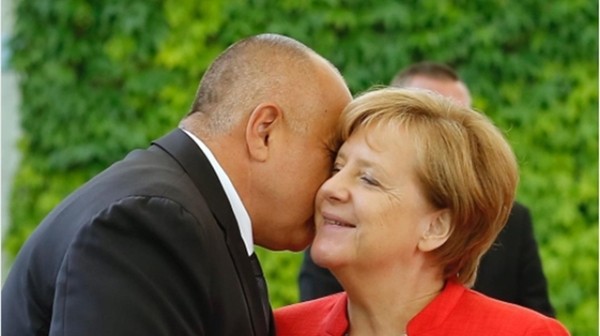 Bulgarian Prime Minister Boyko Borissov and German Chancellor Angela Merkel.